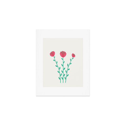 Mile High Studio Simply Folk Red Poppies Art Print