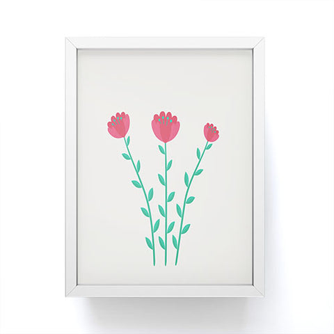 Mile High Studio Simply Folk Red Poppies Framed Mini Art Print