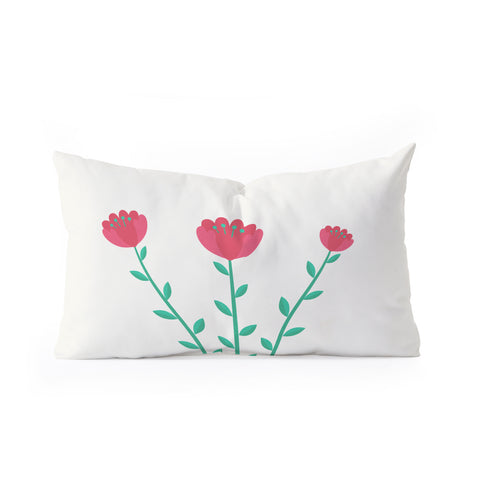 Mile High Studio Simply Folk Red Poppies Oblong Throw Pillow