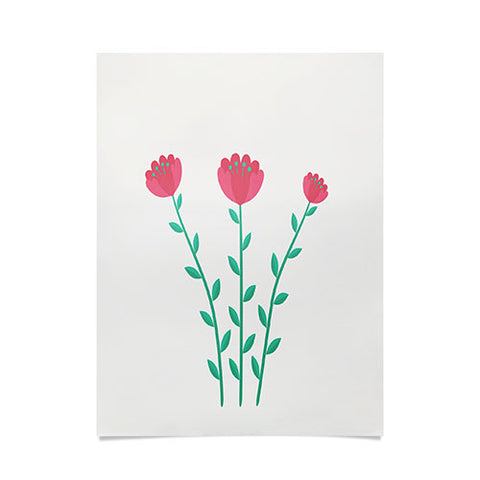 Mile High Studio Simply Folk Red Poppies Poster