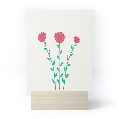 Mile High Studio Simply Folk Red Poppies Mini Art Print