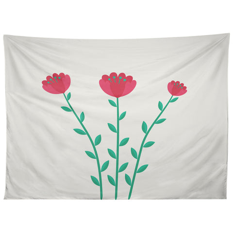 Mile High Studio Simply Folk Red Poppies Tapestry