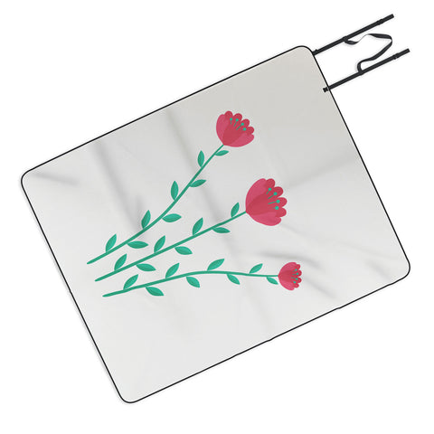 Mile High Studio Simply Folk Red Poppies Picnic Blanket