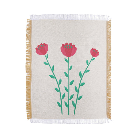 Mile High Studio Simply Folk Red Poppies Throw Blanket