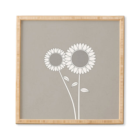 Mile High Studio Simply Folk Sunflowers Framed Wall Art