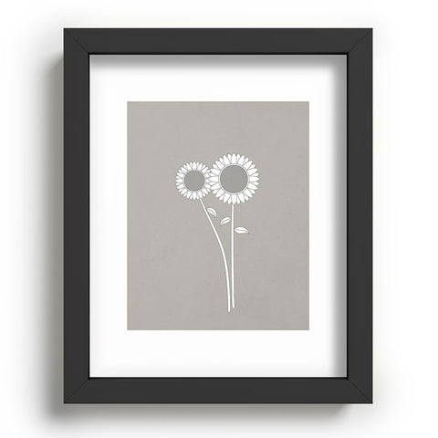 Mile High Studio Simply Folk Sunflowers Recessed Framing Rectangle