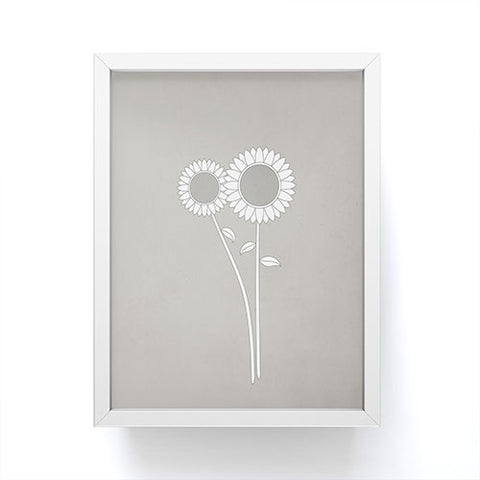 Mile High Studio Simply Folk Sunflowers Framed Mini Art Print