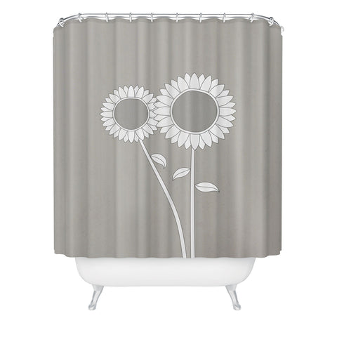 Mile High Studio Simply Folk Sunflowers Shower Curtain