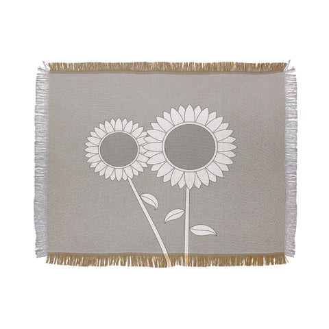Mile High Studio Simply Folk Sunflowers Throw Blanket