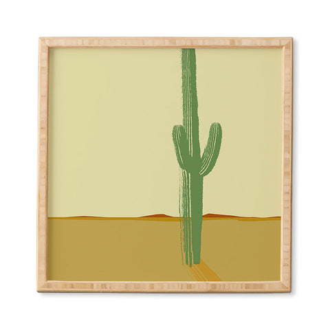 Mile High Studio The Lonely Cactus Summer Framed Wall Art