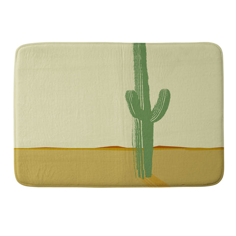 Mile High Studio The Lonely Cactus Summer Memory Foam Bath Mat