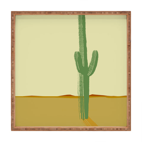 Mile High Studio The Lonely Cactus Summer Square Tray