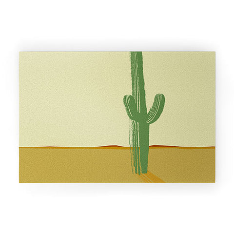 Mile High Studio The Lonely Cactus Summer Welcome Mat