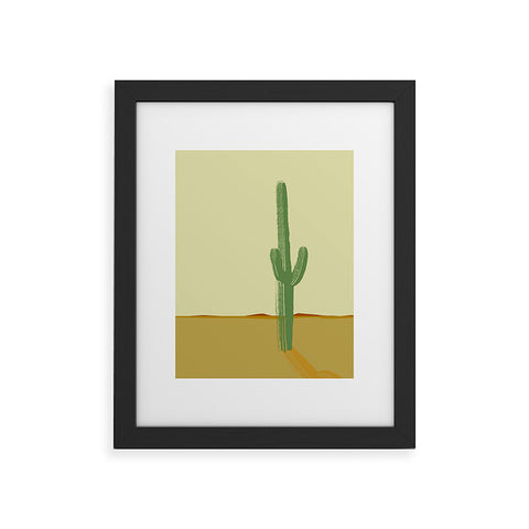 Mile High Studio The Lonely Cactus Summer Framed Art Print
