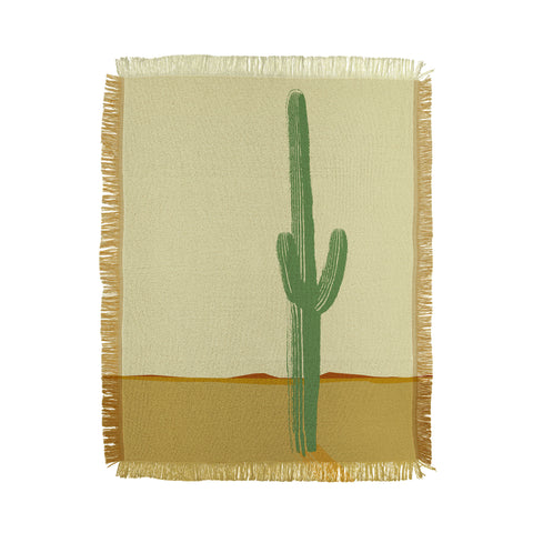 Mile High Studio The Lonely Cactus Summer Throw Blanket