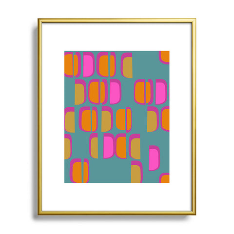 Mirimo Acid Retro Ocean Metal Framed Art Print