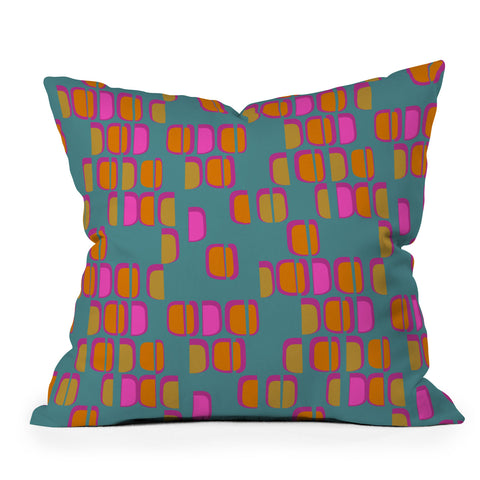 Mirimo Acid Retro Ocean Throw Pillow