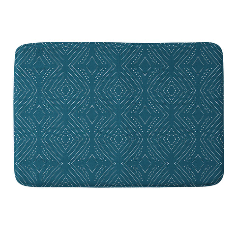 Mirimo Africa Diamond Indigo Memory Foam Bath Mat
