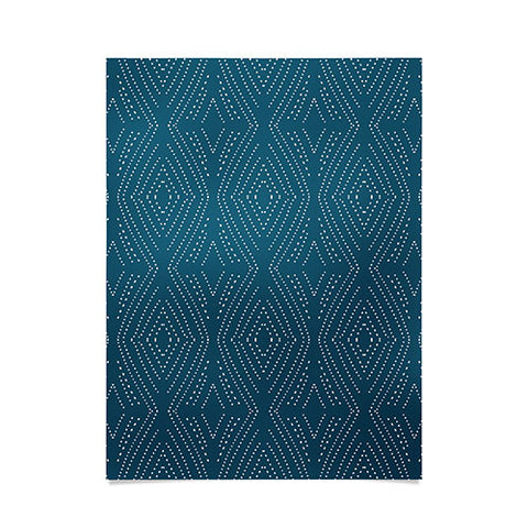 Mirimo Africa Diamond Indigo Poster