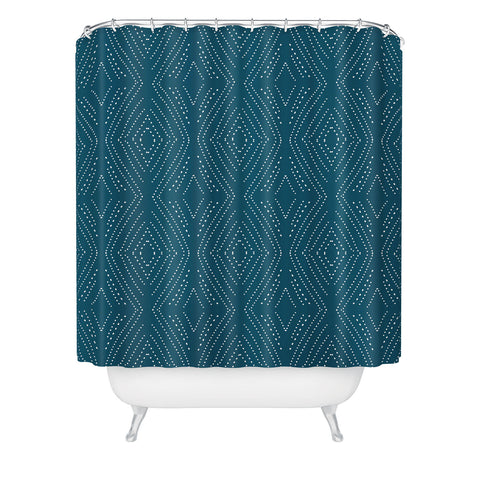 Mirimo Africa Diamond Indigo Shower Curtain