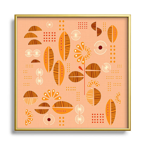 Mirimo Africa Flora Hot Square Metal Framed Art Print