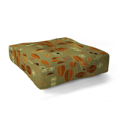 Mirimo Africa Flora Mud Floor Pillow Square