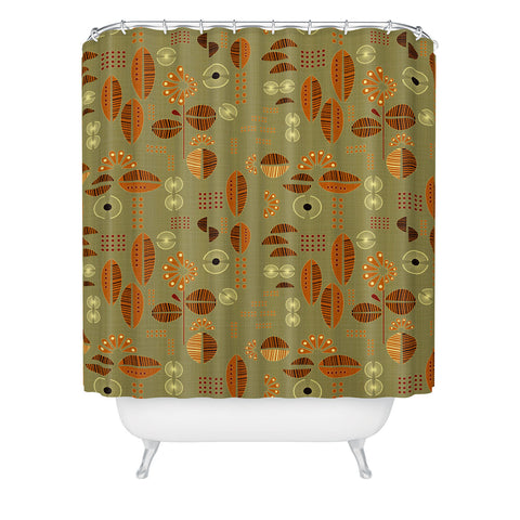 Mirimo Africa Flora Mud Shower Curtain