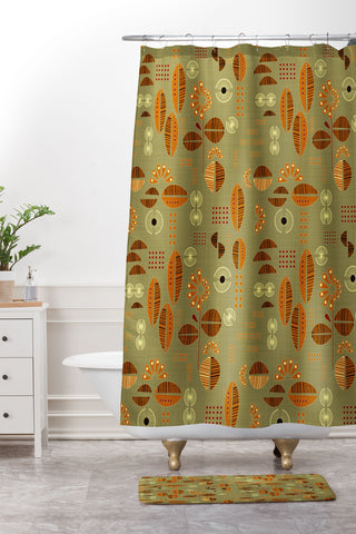Mirimo Africa Flora Mud Shower Curtain And Mat