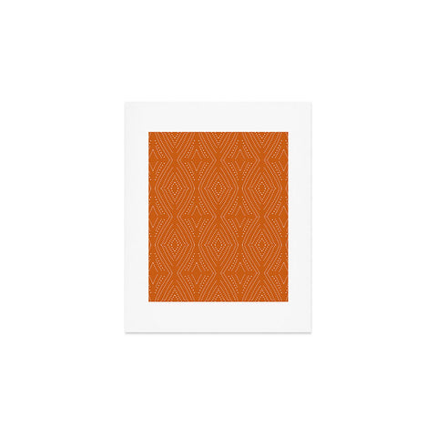 Mirimo African Diamond Red Ochre Art Print