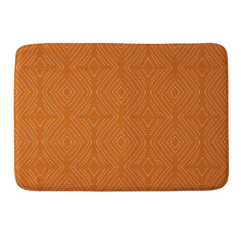 Mirimo African Diamond Red Ochre Memory Foam Bath Mat
