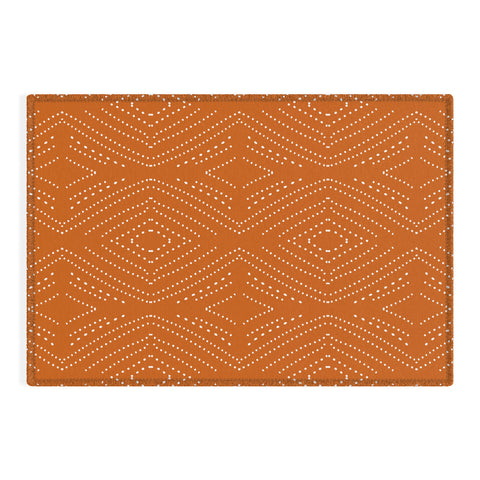 Mirimo African Diamond Red Ochre Outdoor Rug