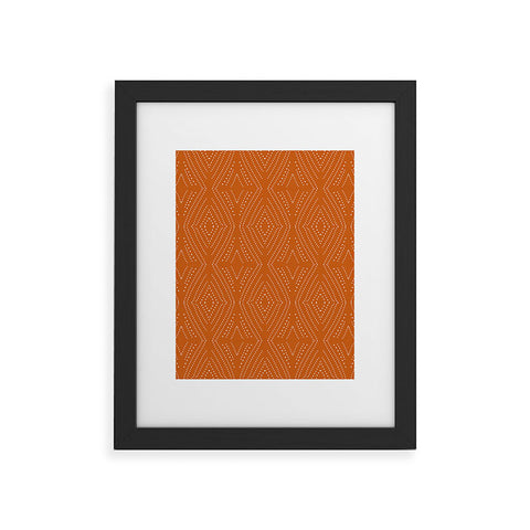 Mirimo African Diamond Red Ochre Framed Art Print
