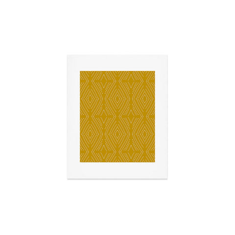 Mirimo Afriican Diamond Yellow Ochre Art Print