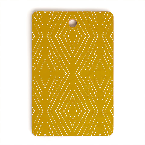 Mirimo Afriican Diamond Yellow Ochre Cutting Board Rectangle