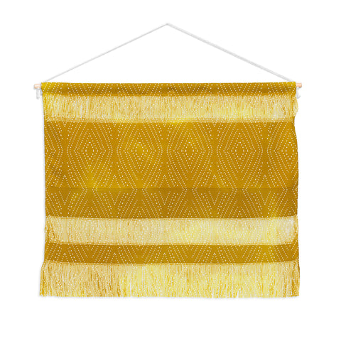 Mirimo Afriican Diamond Yellow Ochre Wall Hanging Landscape