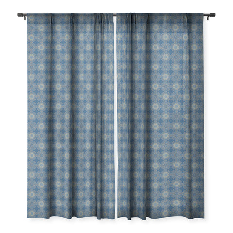 Mirimo Alba Blue Sheer Window Curtain