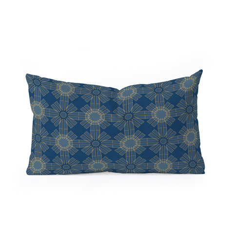 Mirimo Alba Blue Oblong Throw Pillow