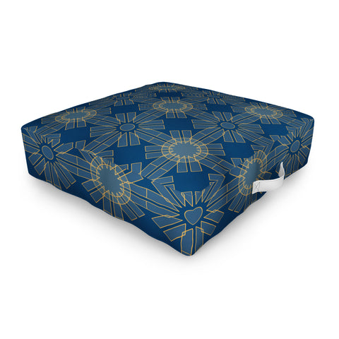 Mirimo Alba Blue Outdoor Floor Cushion