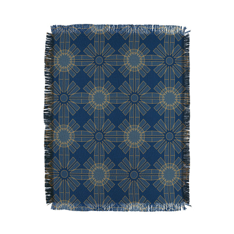 Mirimo Alba Blue Throw Blanket