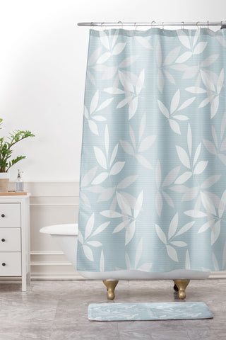 Mirimo Alba Celeste Shower Curtain And Mat