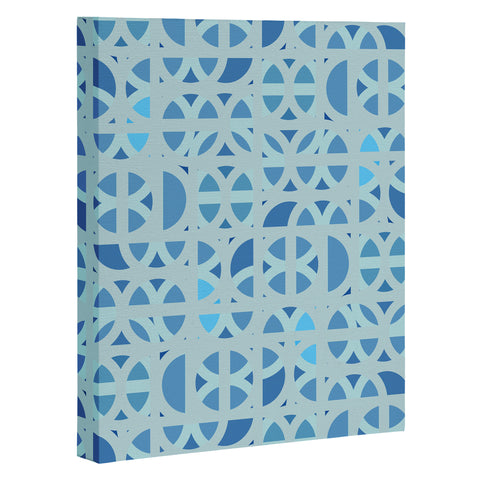 Mirimo Arabesque en Bleu Art Canvas
