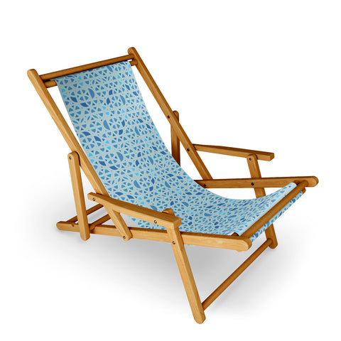 Mirimo Arabesque en Bleu Sling Chair