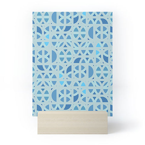 Mirimo Arabesque en Bleu Mini Art Print