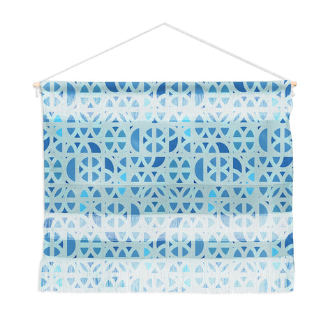 Mirimo Arabesque en Bleu Wall Hanging Landscape