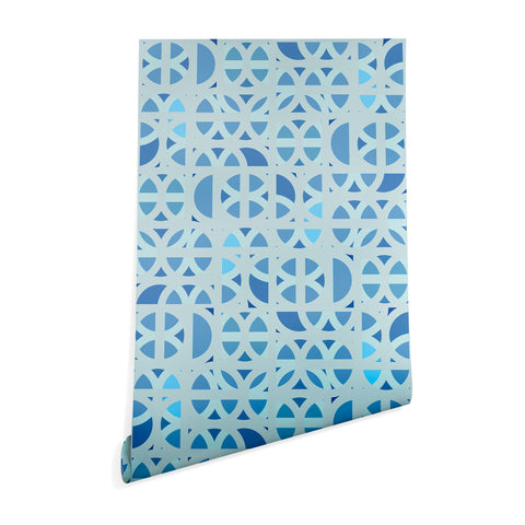 Mirimo Arabesque en Bleu Wallpaper