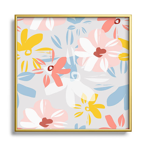 Mirimo Beautiful Garden Metal Square Framed Art Print