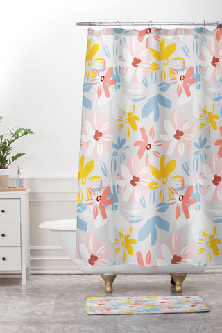 Mirimo Beautiful Garden Shower Curtain And Mat