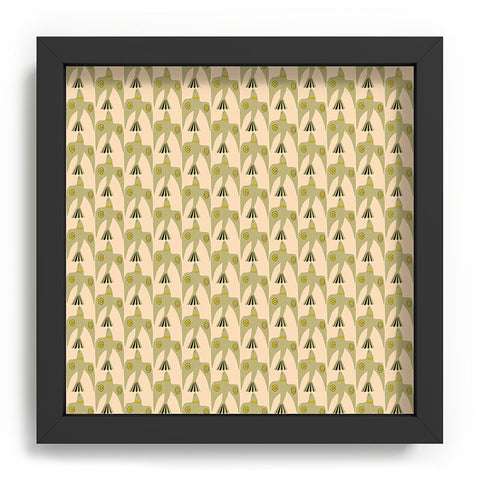 Mirimo Birds Pattern Olive Recessed Framing Square