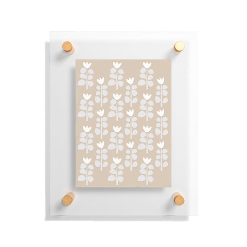 Mirimo Blooming Spring Beige Floating Acrylic Print