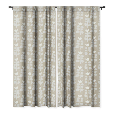 Mirimo Blooming Spring Beige Blackout Window Curtain